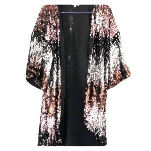 Juniors sequin cardigan